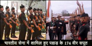 image: Lance down 174 young man become part of indian army