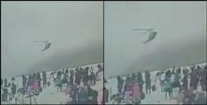 image: Helicopter loses control in Kedarnath