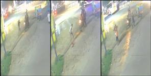 Drunk father threw his child on the road