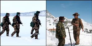 image: Chinese soldiers in Chamolis Barahoti