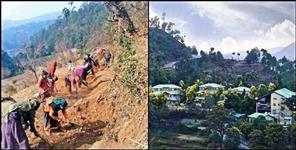 image: Road is Still far from Oscar award winning village in Uttarakhand