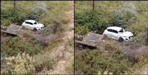image: Almora Car fell into the abyss