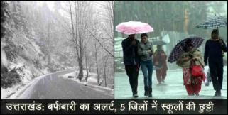 image: Rain and snowfall in uttarakhand