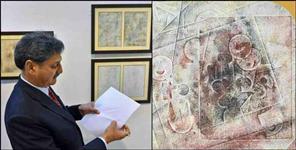 image: Almora Professor Shekhar Chandra Joshi made painting with nails