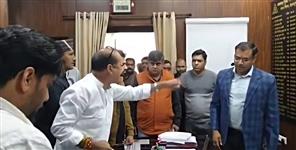 image: FIR against MLA Mahesh Singh Jeena for abuse and threat to kill