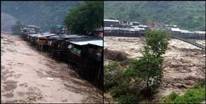 image: kedarnath yatra abrupts due to heavy rain
