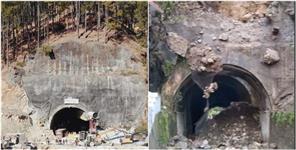 image: Traffic on Kedarnath highway closed due to collapse of old tunnel