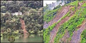 image: nainital banianala hill landslide latest report