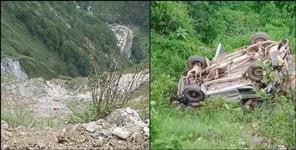 image: Bolero fell into ditch in Tehri Garhwal 2 died
