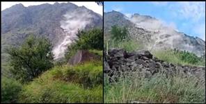 image: Landslide in raini village chamoli