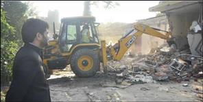 image: Dehradun Kabul House Demolished by Bulldozer