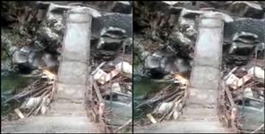 image: Bridge built at a cost of 20 lakhs in Pithoragarh broke in 30 days