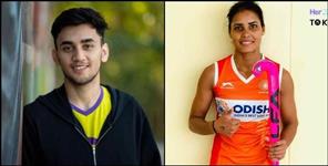 image: Lakshya Sen and Vandana Kataria name in Forbes list