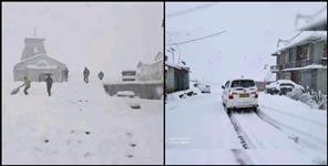 image: Uttarakhand Weather Snowfall News 2 November