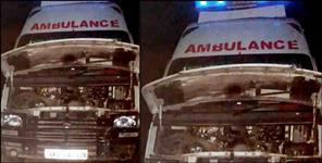 image: Bageshwar District Hospital ambulance broke down on the way