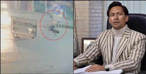 image: Bullet rider hit and run employee of Kumaon Commissioner