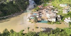 image: Syanachatti evacuated as landslide created lake in Yamuna