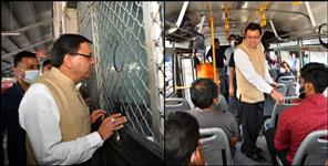 image: Cm pushkar singh dhami reached isbt dehradun