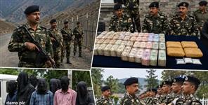 SSB Action India Nepal Bhutan Border Fake Currency Human Trafficking