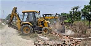 Illegal plots were demolished in Haldwani
