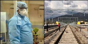 image: Rishikesh-Karnprayag Rail Line Worker Coronavirus Positive