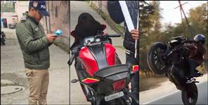 image: Lad posting stunt video on Instagram loses sports bike