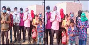 image: 23 people from bazpur uttarakhand stranded in haryana