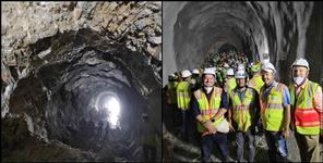 image: Rishikesh Karanprayag Rail Line 3 km tunnel work done