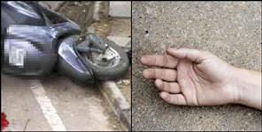 image: Haldwani scooty hadsa newlywed death