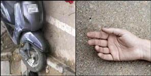 image: Woman hit by dumper in Dehradun Raipur