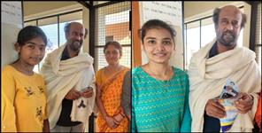 image: Superstar rajinikanth arrives at his guru swami dayanand saraswati ashram