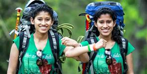 image: Tashi And Nungshi Depart For Eco Challenge 2019 With Man Vs Wild Show Host Bear Grylls