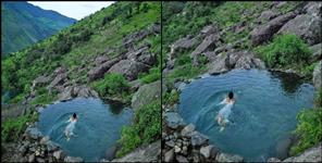 image: Swimming pool of Khela village of Uttarakhand