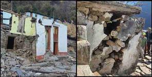 image: Danger of landslide in Dar village of Pithoragarh Darma valley