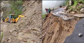image: 82 roads blocked in Uttarakhand due to heavy rains
