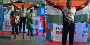 image: Mukesh Paul won gold medal in international weightlifting competion