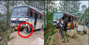 image: 41 bus passengers narrowly escaped in Champawat