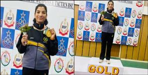 Kavita won gold in police sports shooting competition
