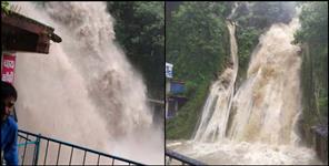image: Kempty fall overflow in mussoorie