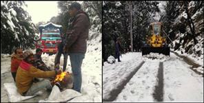 image: Snowfall uttarakhand many villages connection cut