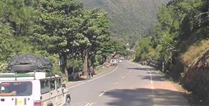 image: Biker hit by bus going to Triyuginarayan