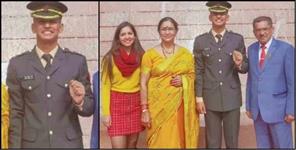 image: Vivek singh khati became lieutenant in the Indian army