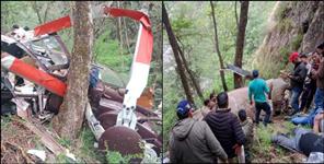 Helicopter Crash in Gangnani Uttarkashi
