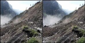 image: landslide heavy rainfall in chamoli
