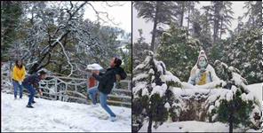 image: Latest video of snowfall in Mussoorie