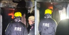 image: Terrible fire broke out in a dilapidated house in Haridwar