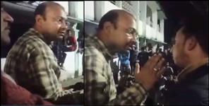 image: Pauri SDM Akash Joshi Congress leader Nitin Bisht Video