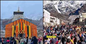 image: The number of devotees broke the record in Kedarnath