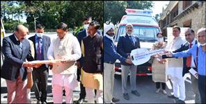 image: ambulance sent to chamoli uttarkashi by cm pushkar singh dhami