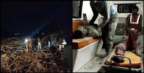 image: Bridge under construction on Allweather Road collapsed